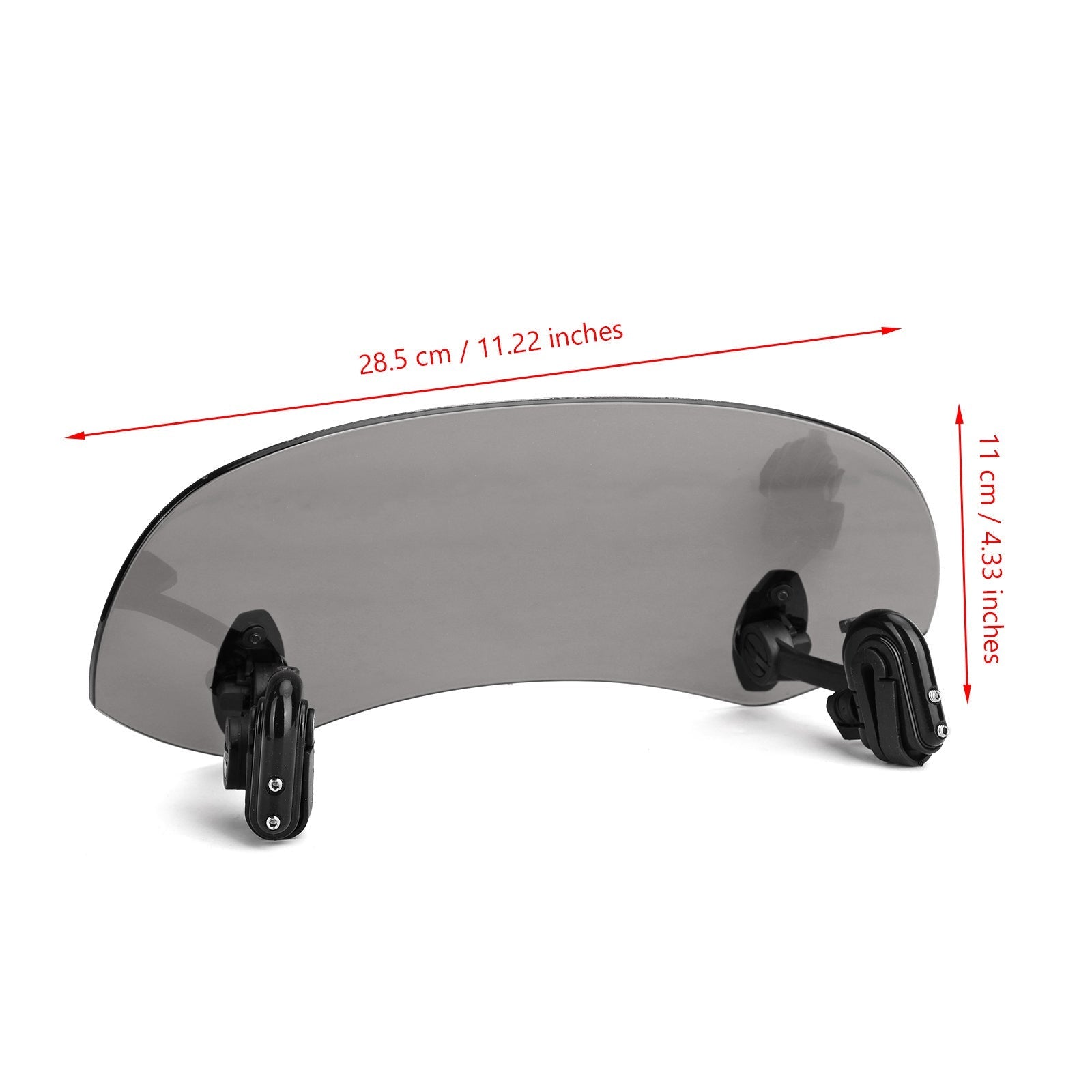 Motorcycle Adjustable Clip On Windshield Extension Spoiler Wind Deflector