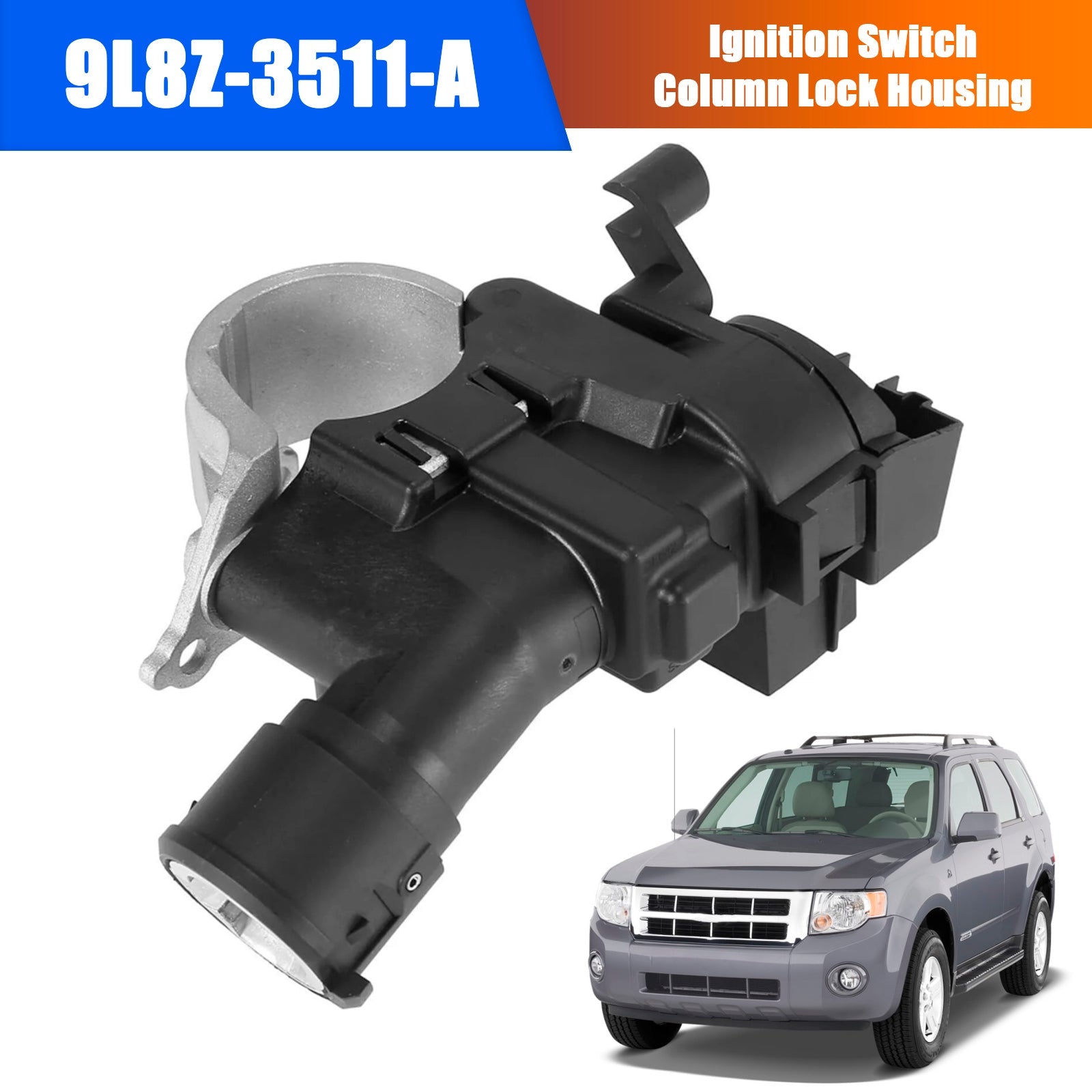 2008-2012 Ford Escape Ignition Switch Column Lock Housing 9L8Z-3511-A 989-01 ZZDB66160