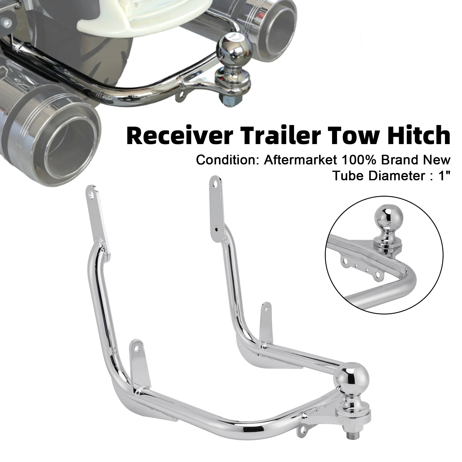 2009-2023 Harley Road King /FLHR Receiver Trailer Tow Hitch