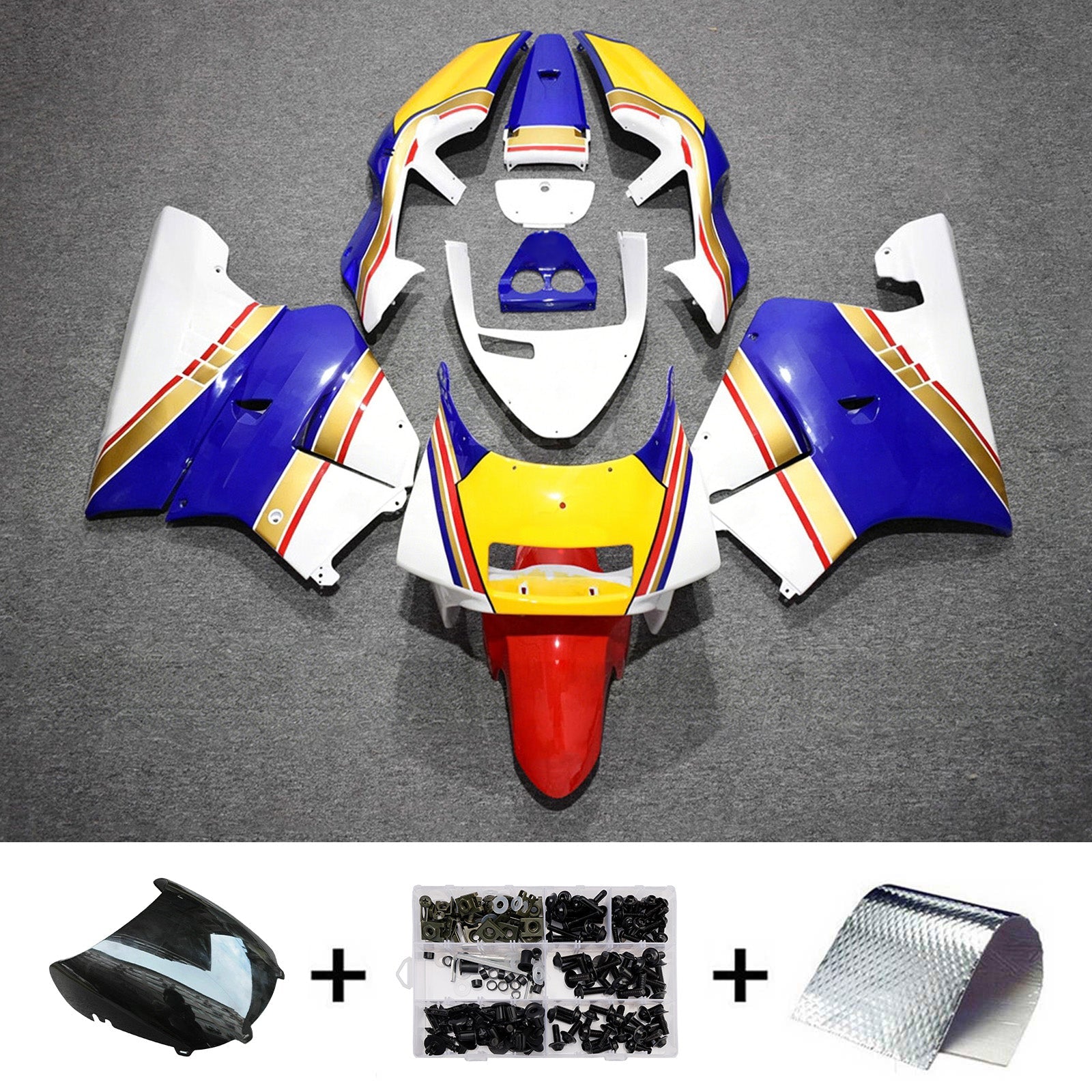 Injection Fairing Kit Bodywork Plastic ABS For Honda NSR250 PGM-3 1990-1993