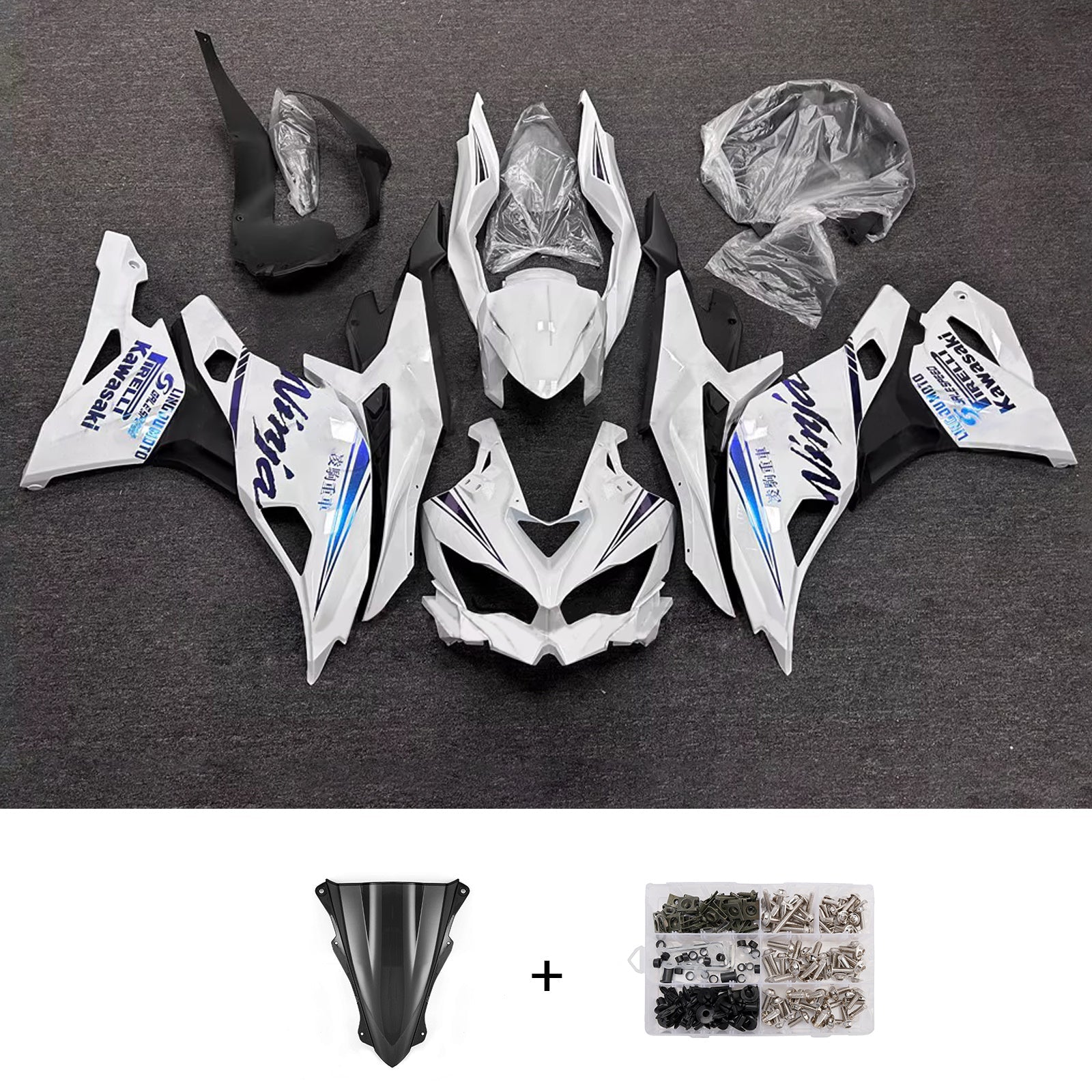 Injection Fairing Kit fit For Kawasaki Ninja ZX-25R ZX-4R ZX-4RR 2019-2025