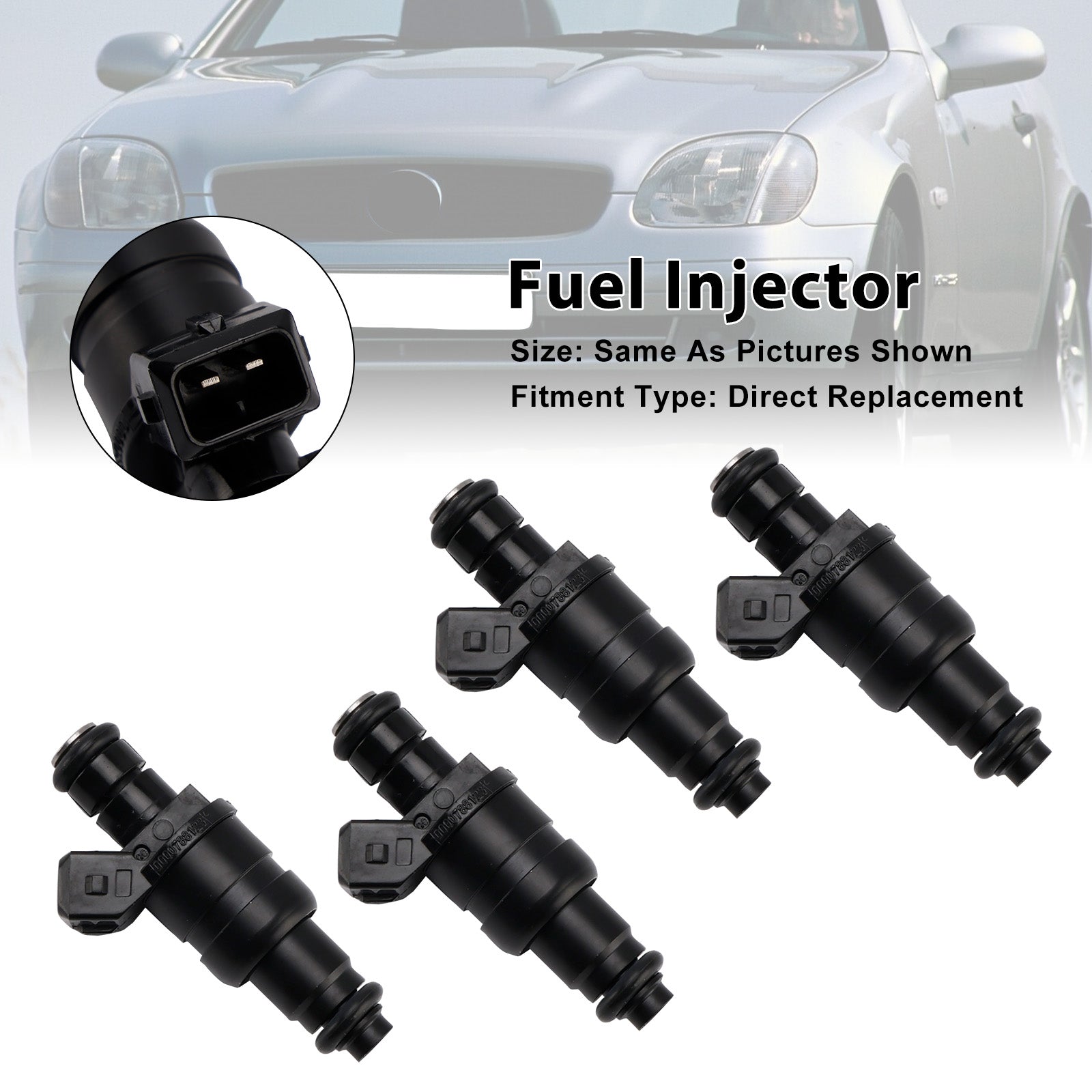 4Pcs Fuel Injector For Mercedes-Benz SLK (R170) 230 Kompressor 96-00 0000788123