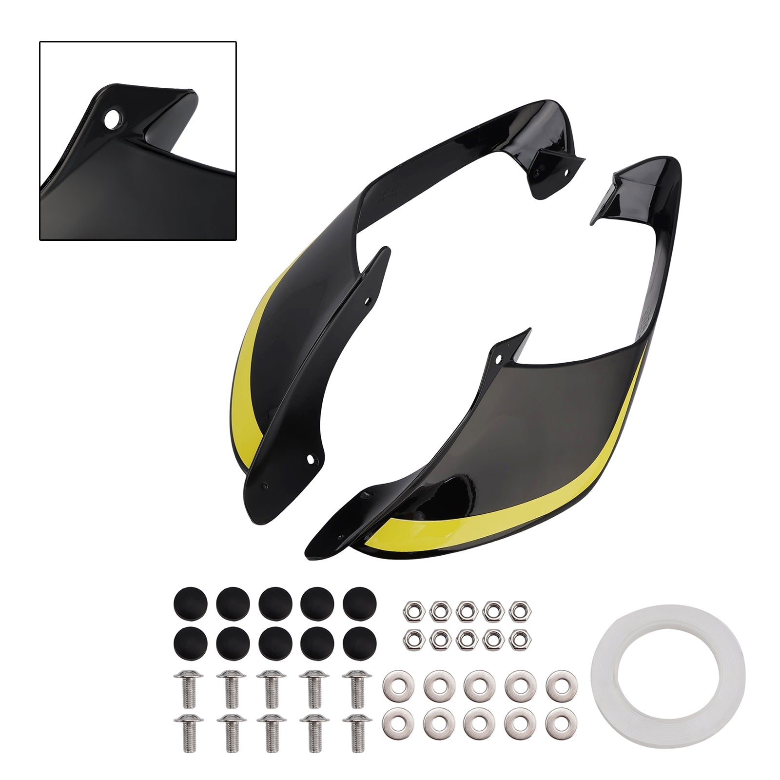 2021-2024 Yamaha YZF R1 R1M Front Side Winglets Wings Spoiler Fairing