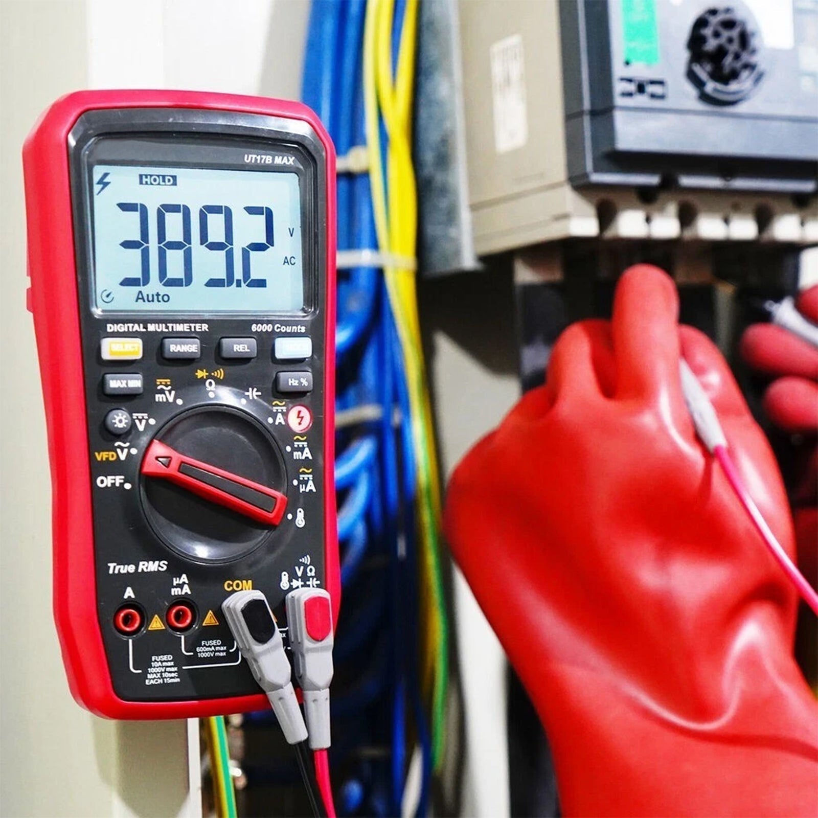 UT17B MAX Digital Multimeter DC/AC Function SwitchingC/V/I/R Measurement