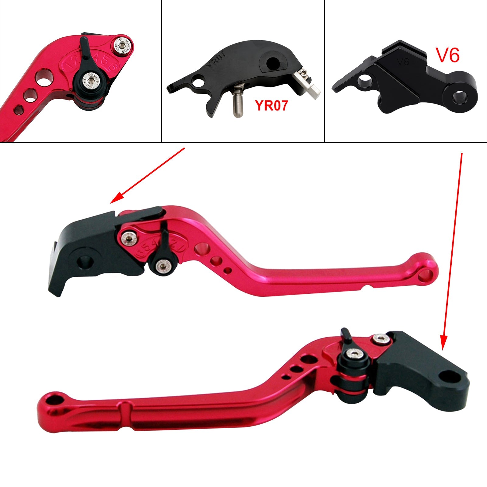 Long Clutch Brake Lever fit for YAMAHA XSR900 XSR900GP MT-09 MT-09SP 2024-2025