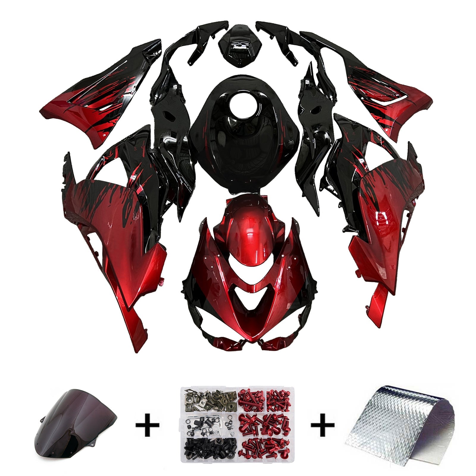 Injection Fairing Kit Bodywork Plastic ABS fit For Kawasaki ZX-6R 2024-2025