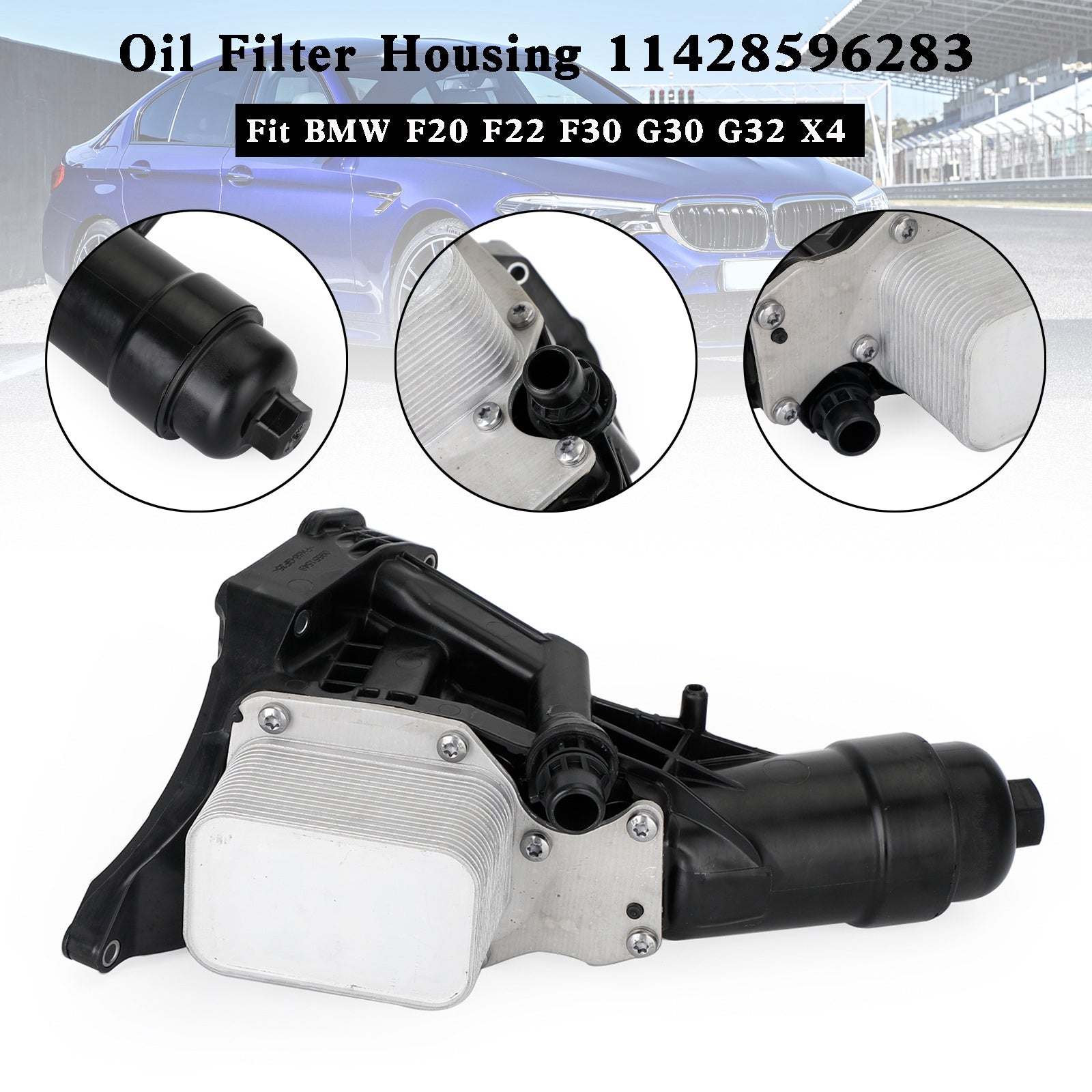 BMW F20 F22 F30 G30 G32 X4 Engine Oil Cooler Filter Housing 11428596283