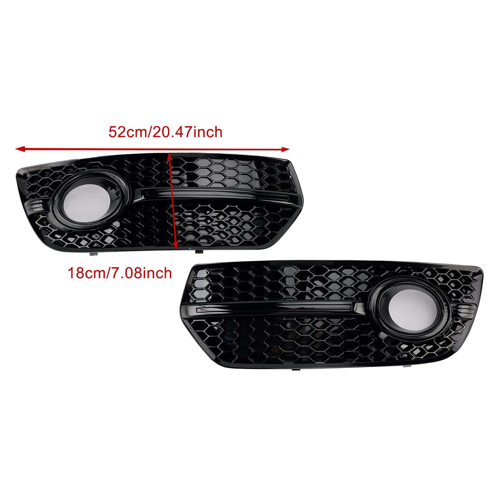 2009-2012 Audi Q5 2PCS Front Bumper Grill Fog Light Lamp Covers