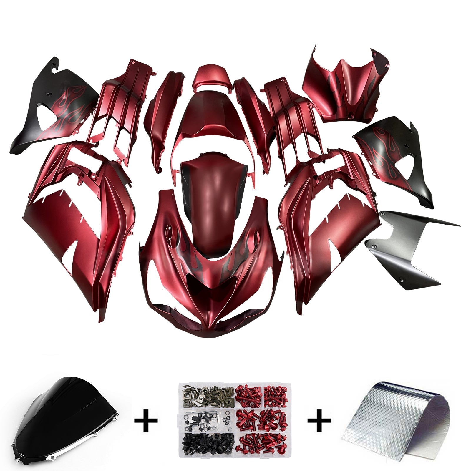 Injection Fairing Kit Bodywork fit For Kawasaki ZX14R ZZR1400 2012-2026