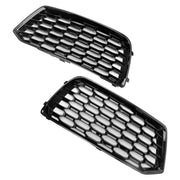 2018-2022 Audi Q5 Mesh 2PCS Front Bumper Cover Grill Grille Bezel Insert
