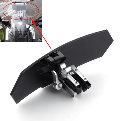 Honda Yamaha Suzuki  Adjustable Windshield Extension Deflector Black