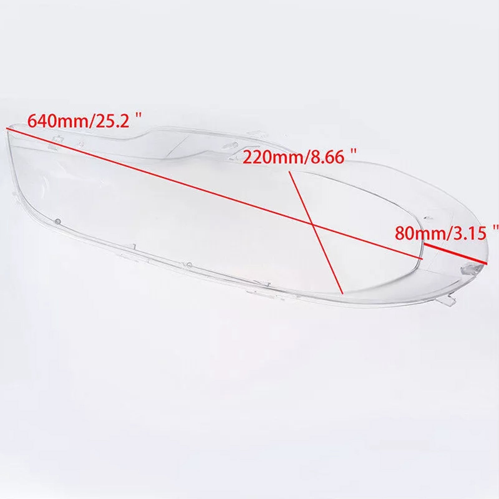 2007-2013 BMW X5 E70 2PCS Clear Headlight Lens Cover Headlamp Left+Right