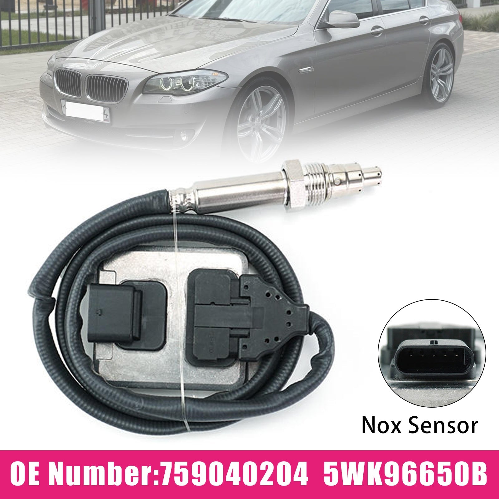 NOx Sensor 759040204 5WK96650B For BMW F10 F11 N53 523i 528i 530i