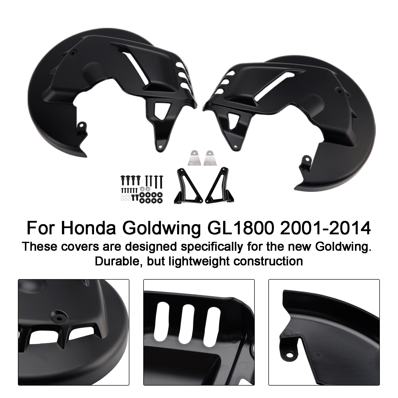2001-2014 For Honda Goldwing GL1800 Front Brake Disc Rotor Covers