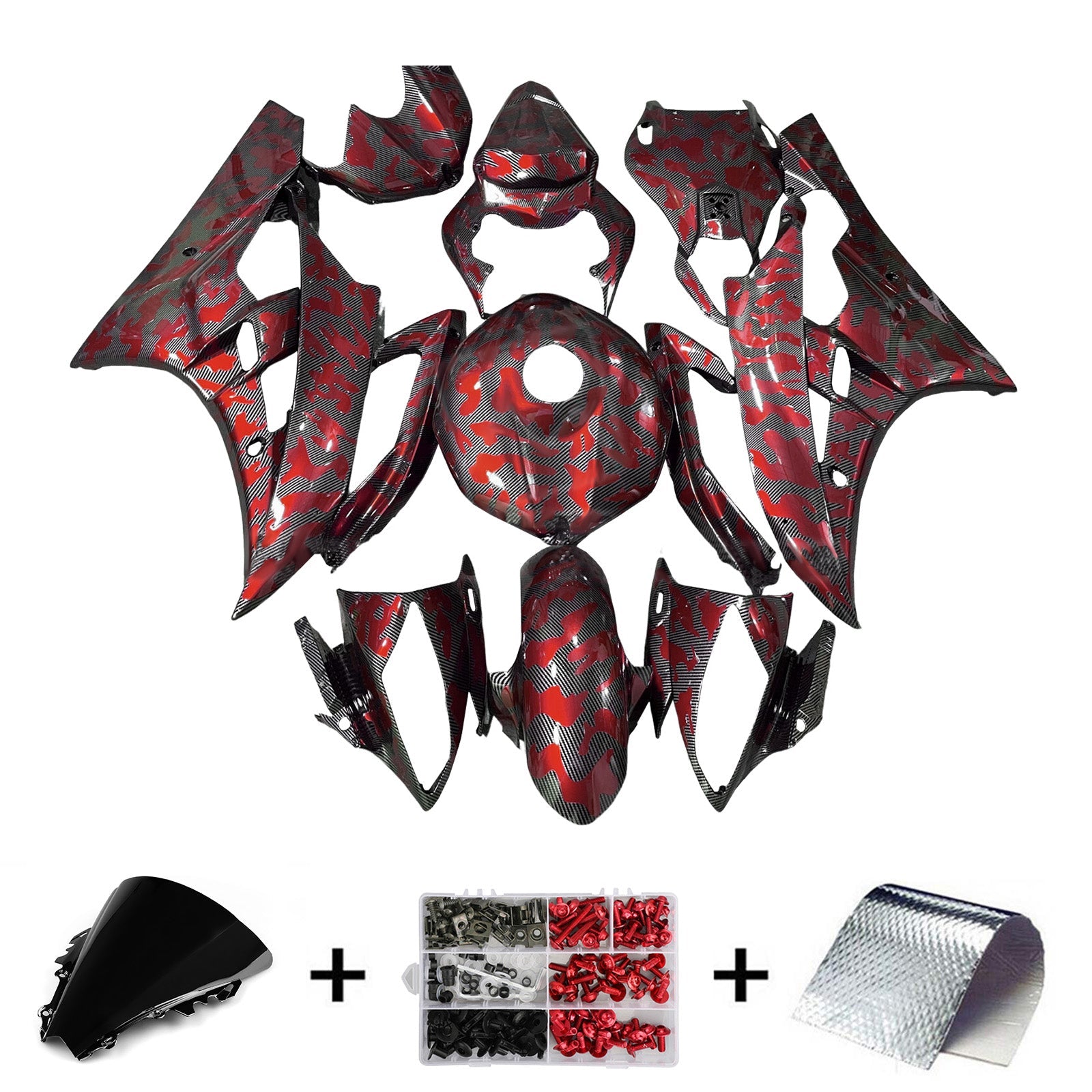Injection Fairing Kit Bodywork Plastic ABS For Yamaha YZFR6 YZF-R6 2006-2007
