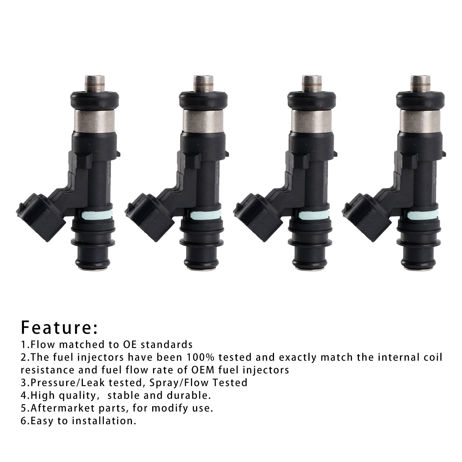 2012-2020 Suzuki Outboard 70HP 80HP 90HP 115HP 140HP DF 4PC 15710-82K50 EAT314 Fuel Injector