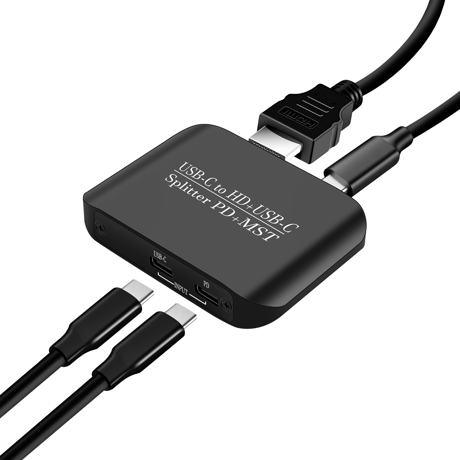 4K60TYPE-C to HDMI+TYPE-C Adapter Different Same Display Power Supply Splitter