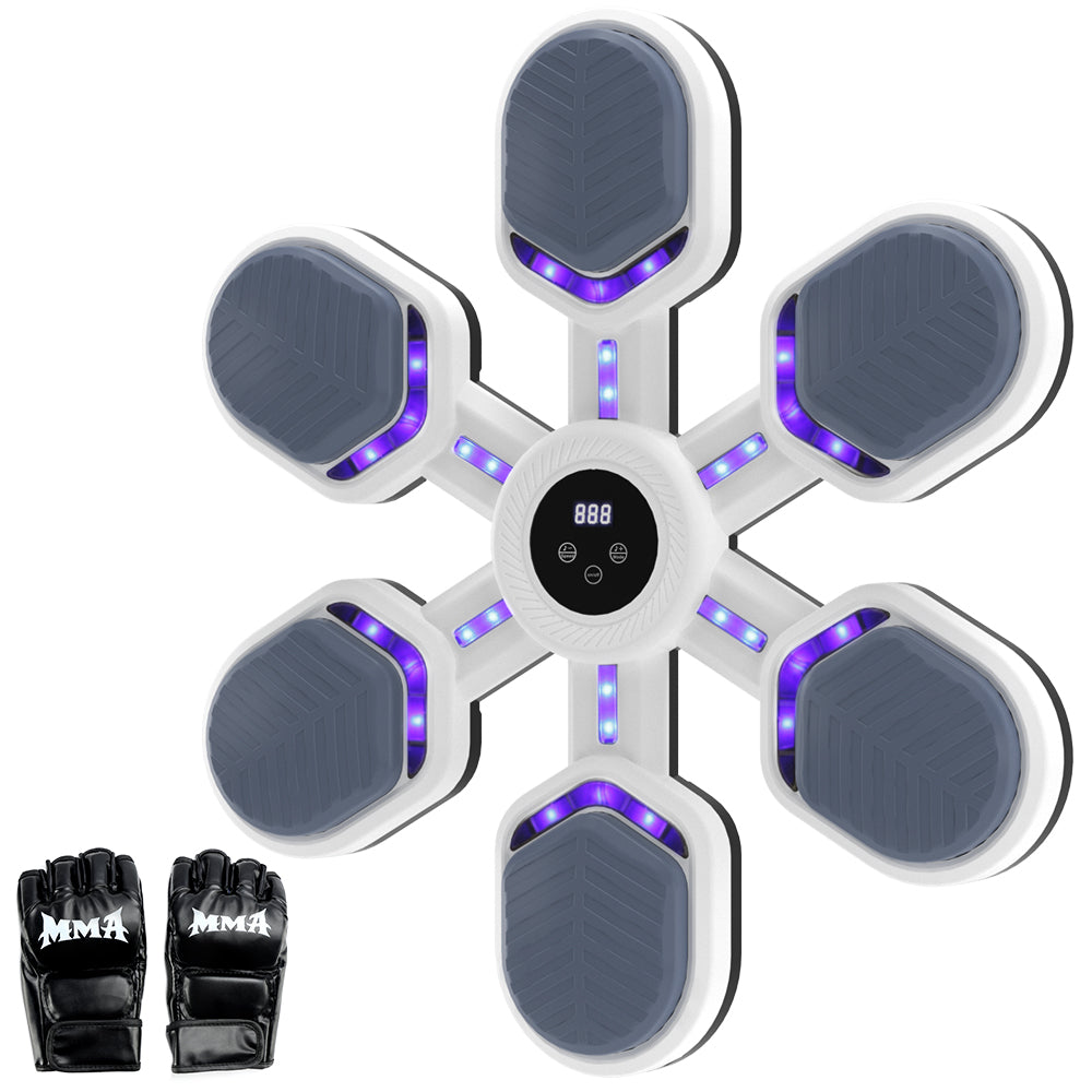Boxing Wall Mount Machine for Adults Teens 9 Modes & 9 Speeds Smart Bluetooth Punching Trainer with Gloves Office Boxing Workout Equipment Target for Home Gym Music Boxing Machine