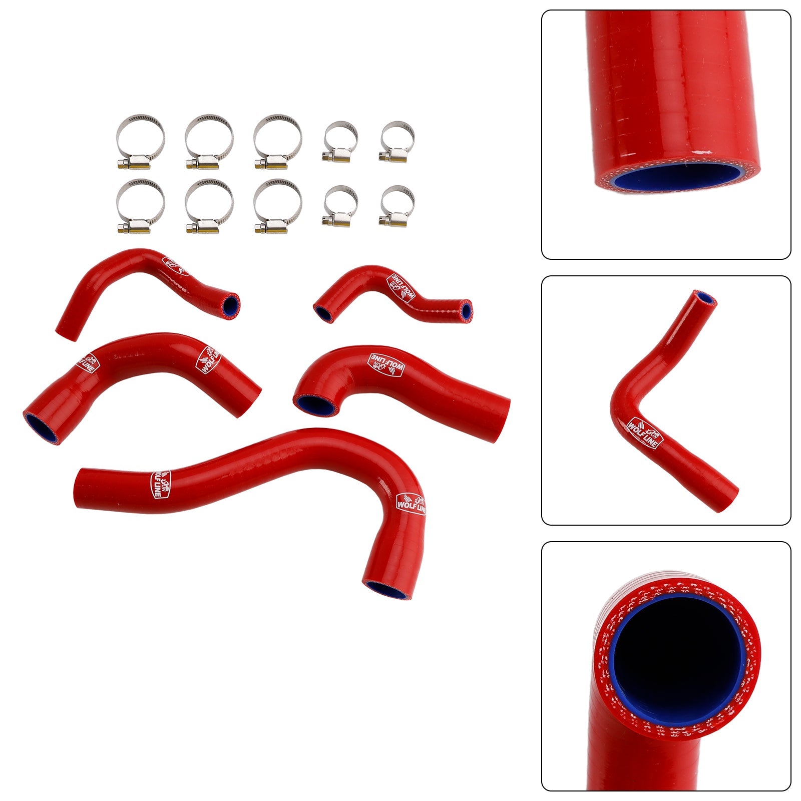 Yamaha MT-09 XSR900 Tracer 9/GT all years Silicone Radiator coolant Hose
