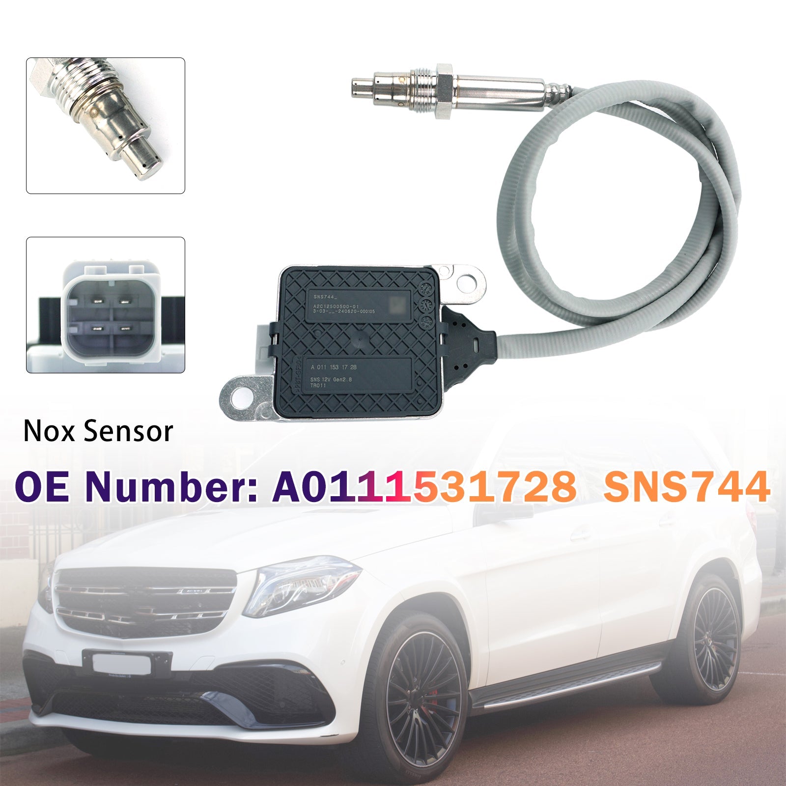 12V Nitrogen Oxide Sensor A0111531728 SNS744 For Mercedes
