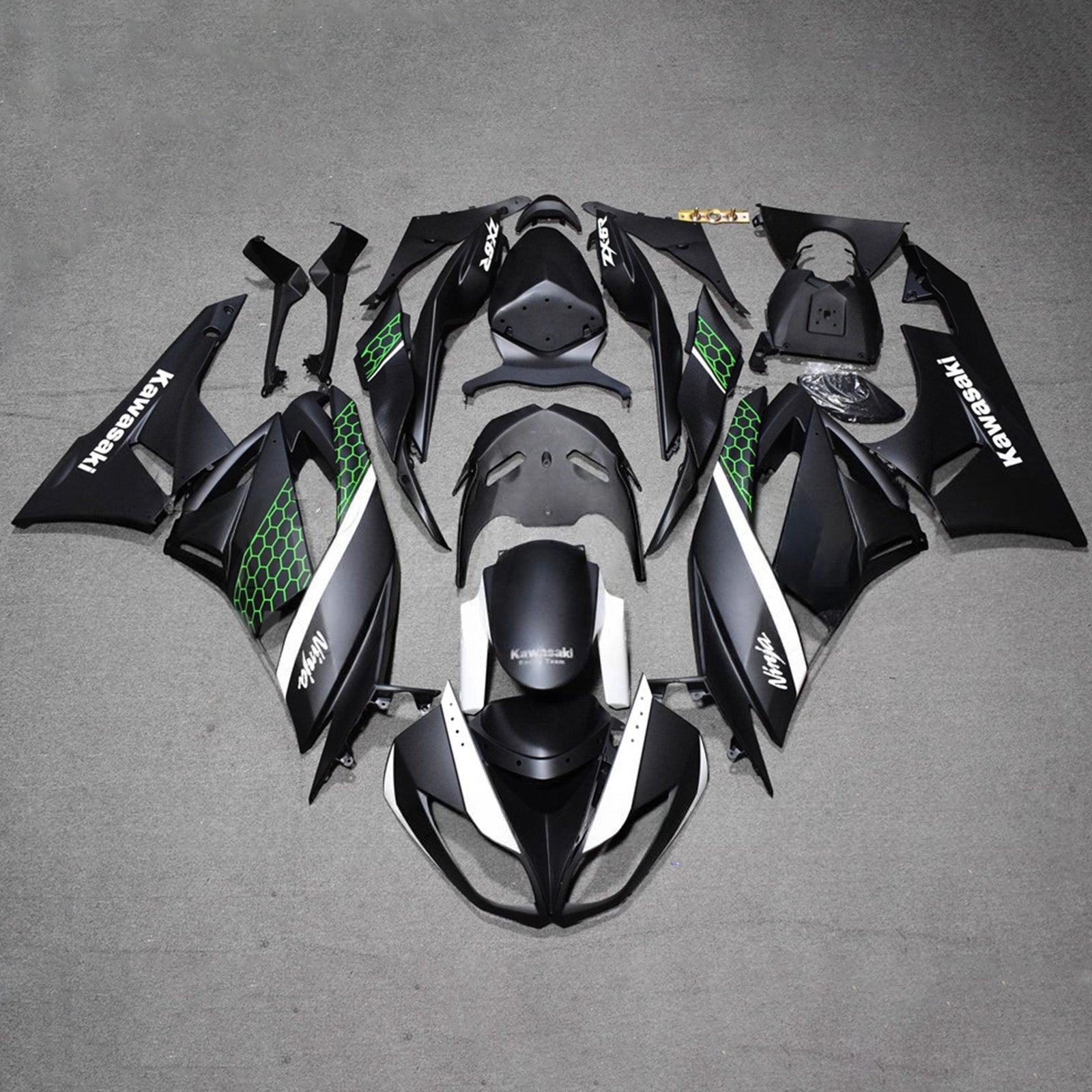 Injection Fairing Kit Bodywork Plastic ABS fit For Kawasaki ZX6R 636 2009-2012