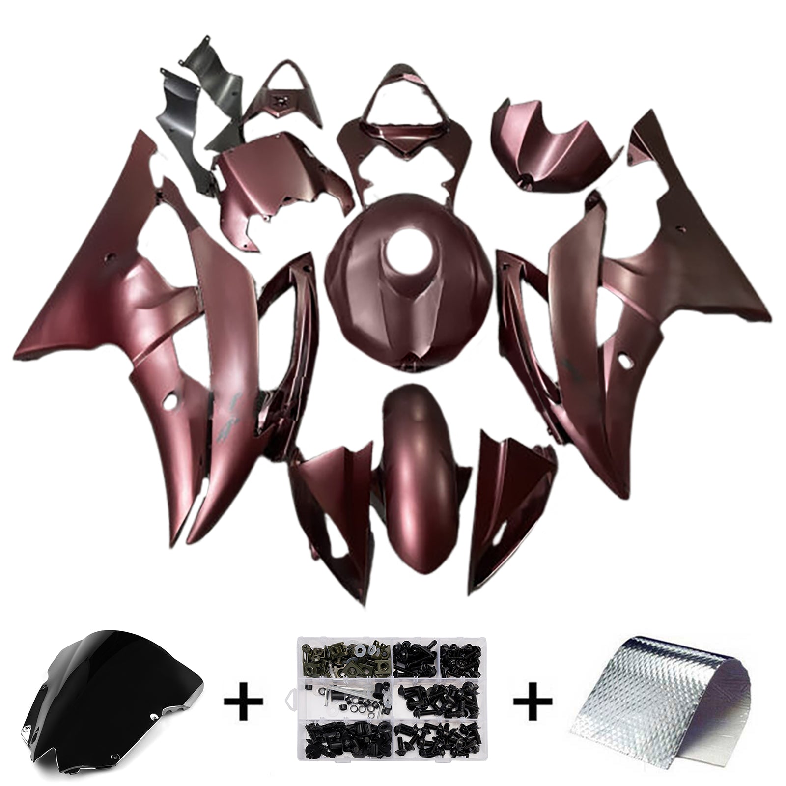 Injection Fairing Kit Bodywork Plastic ABS For Yamaha YZFR6 YZF-R6 2008-2016