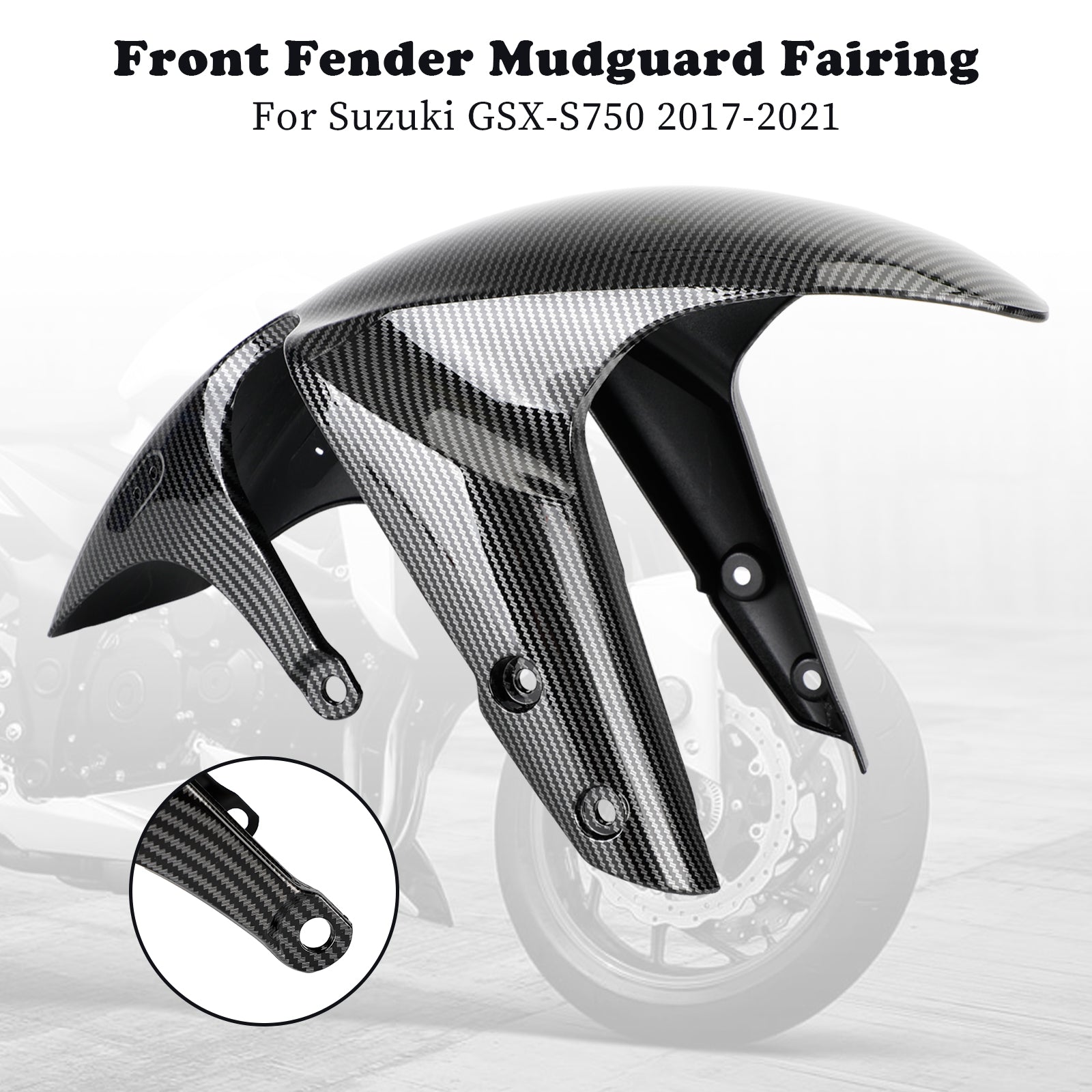 2017-2021S Suzuki GSX-S750 Front Fender Mud Guard Hugger Cowling Fairing Generic