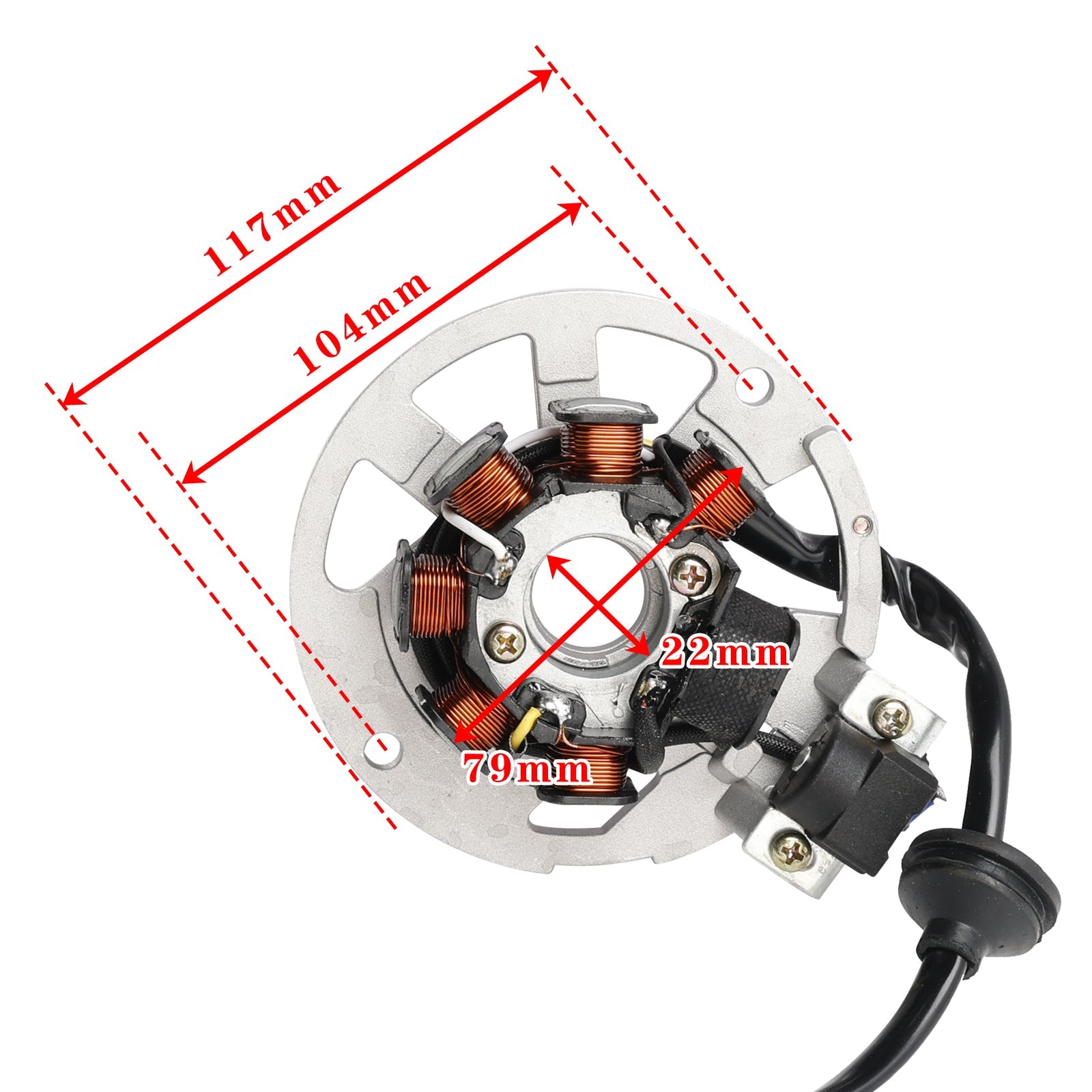 CHINESE 49CC 50CC 2 STROKE SCOOTER 1PE40QMB JOG MINARELLI ENGINE STATOR MAGNETO