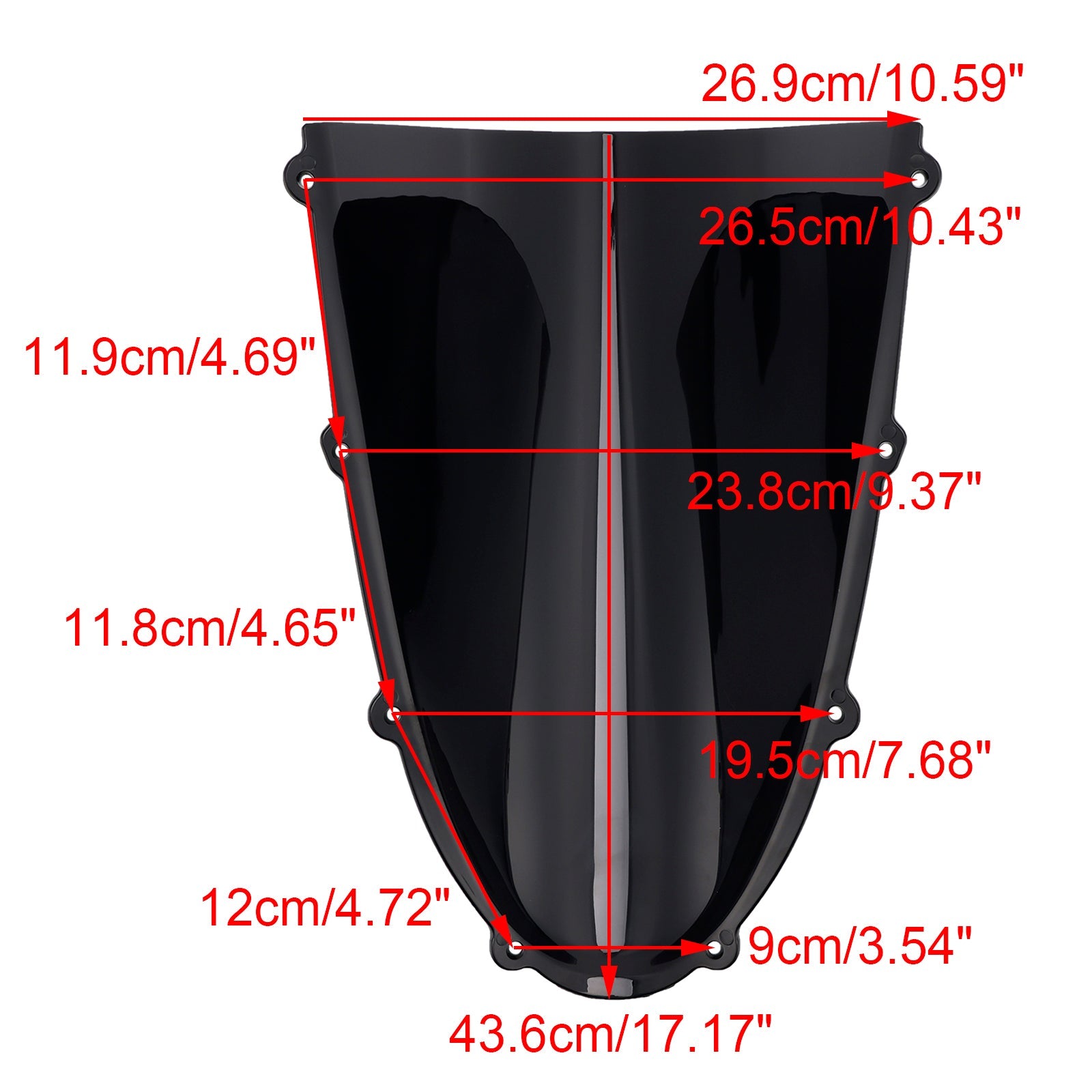 2025- DUCATI Panigale V4/S ABS Plastic Windshield Windscreen