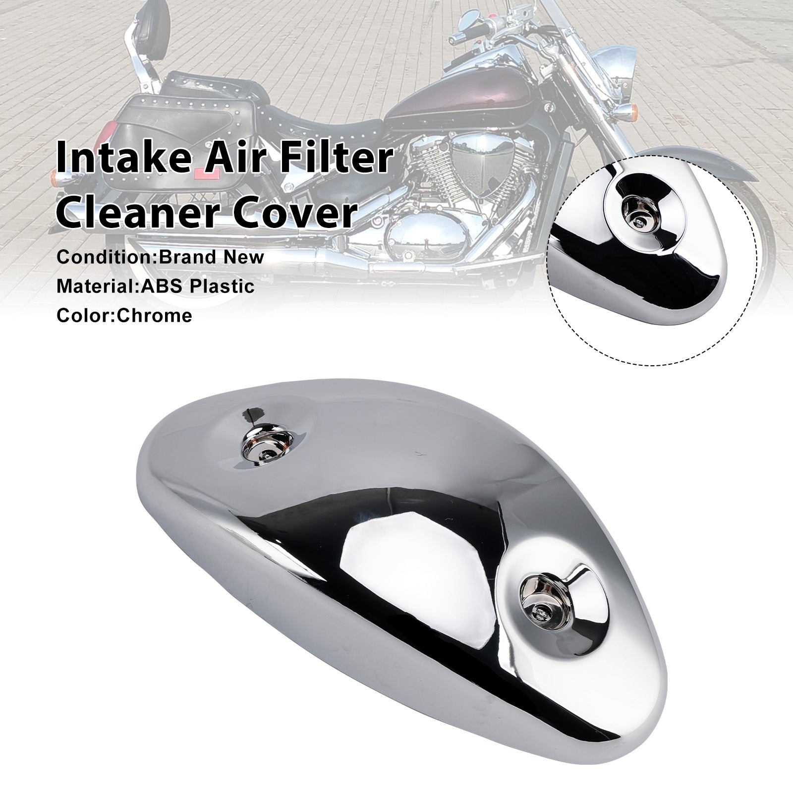 Intake Air Filter Cleaner Cover For Suzuki Intruder VL800 Boulevard C50 01-08