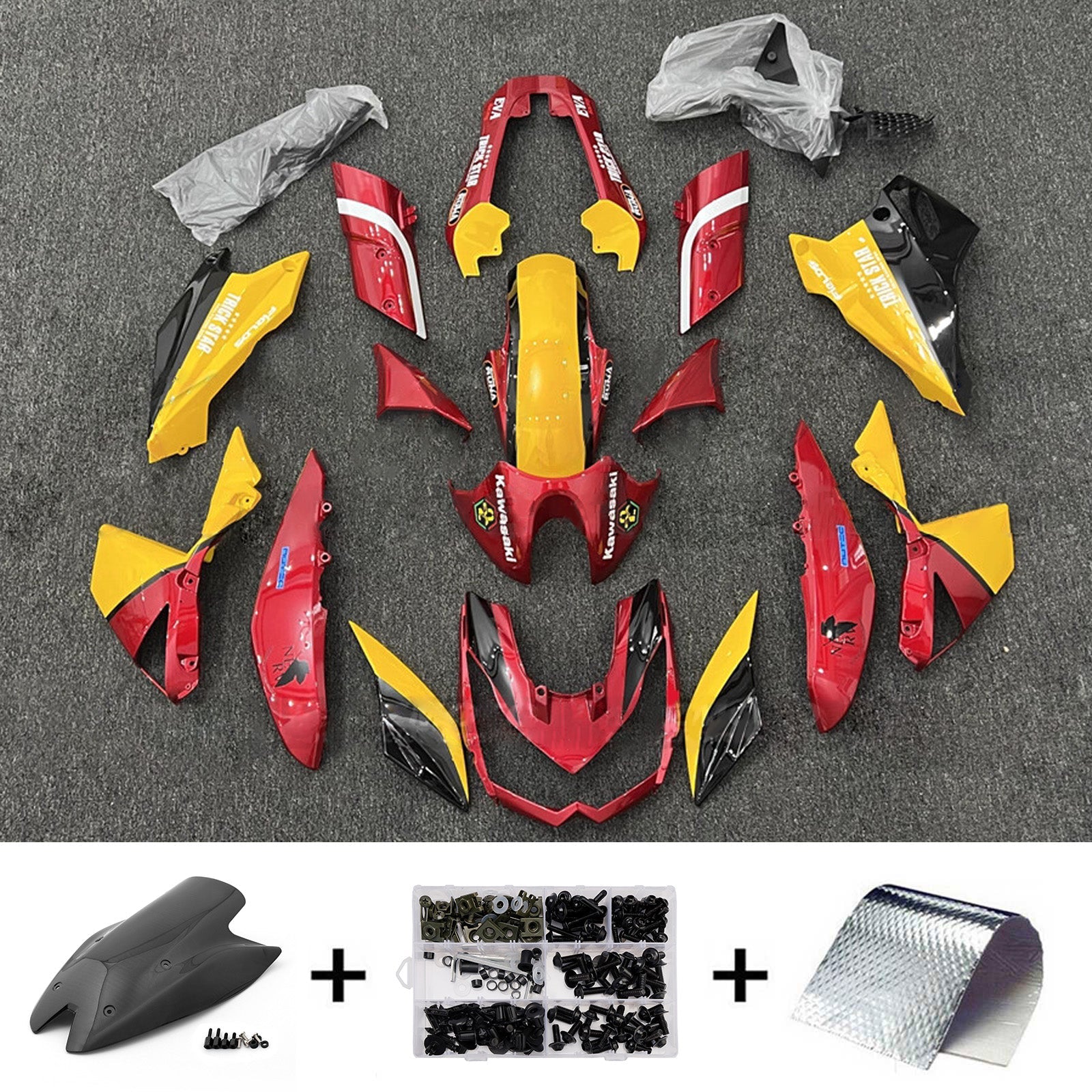 Injection Fairing Kit Bodywork Plastic ABS fit For Kawasaki Z1000 2010-2013