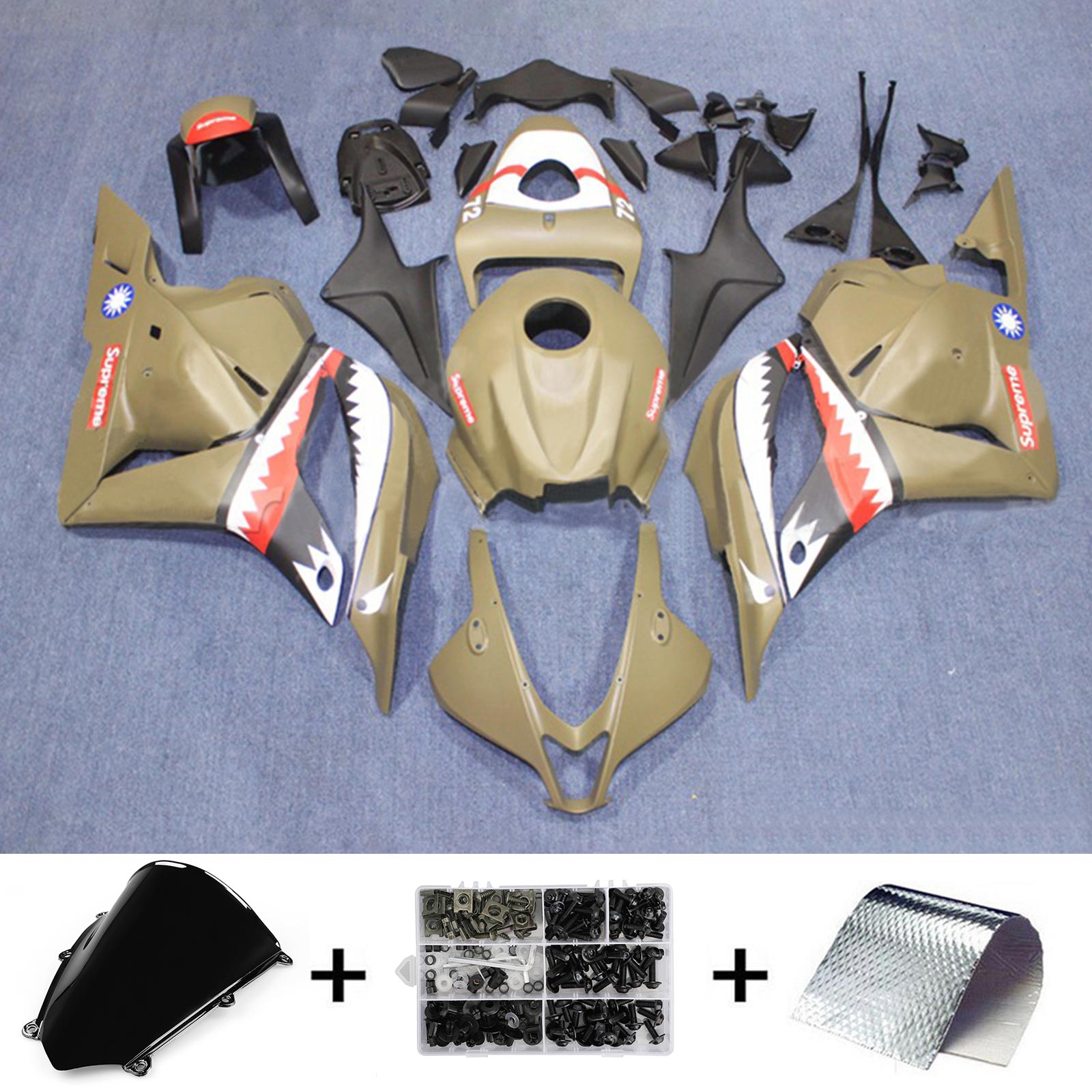 2009-2012 Honda CBR600RR F5 Fairing Kit Bodywork Plastic ABS