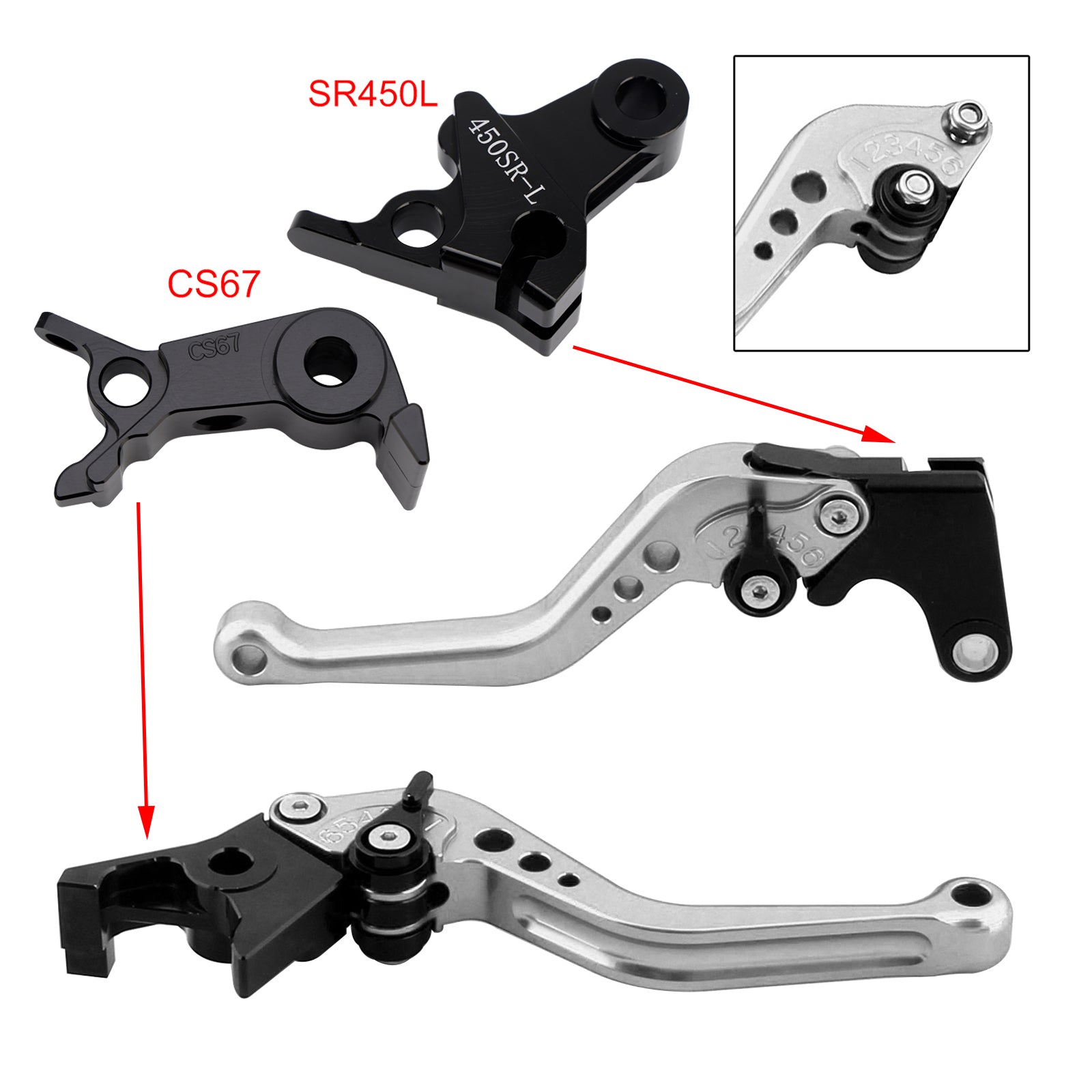 NEW Short Clutch Brake Lever fit for VOGE DS900X 900DSX 2024-2026
