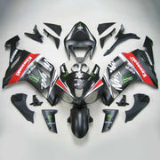 2007-2008 Kawasaki ZX6R 636 Amotopart Injection Fairing Kit Bodywork Plastic ABS #136