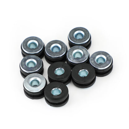 Honda NEW 10Pcs M6 Motorcycle Side Panel Rubbers / Grommets Bolt Kit Fit