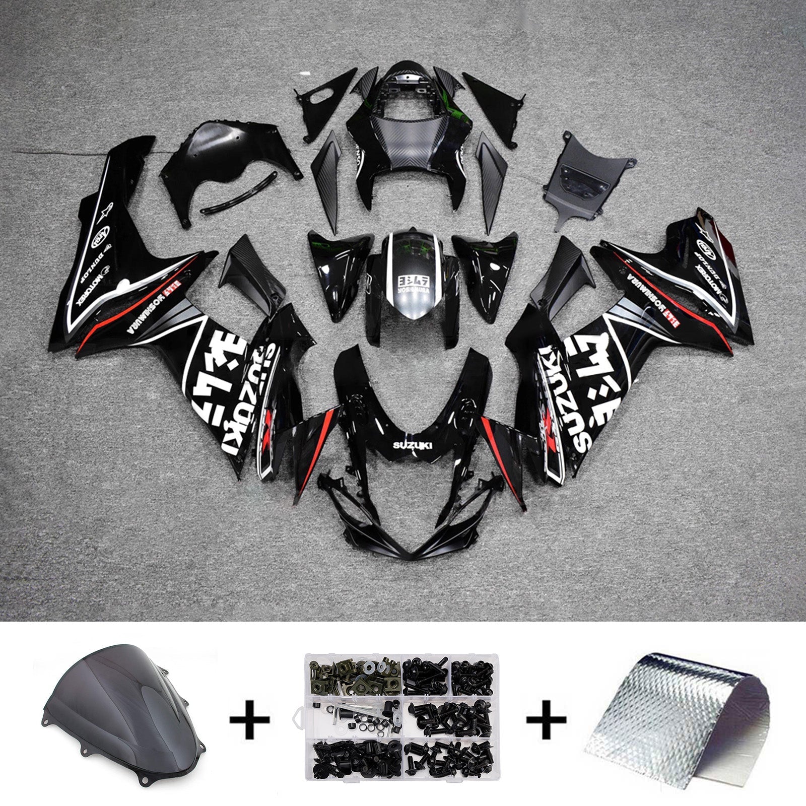 Injection Fairing Kit Bodywork Plastic ABS For Suzuki GSXR 600/750 2011-2026 K11