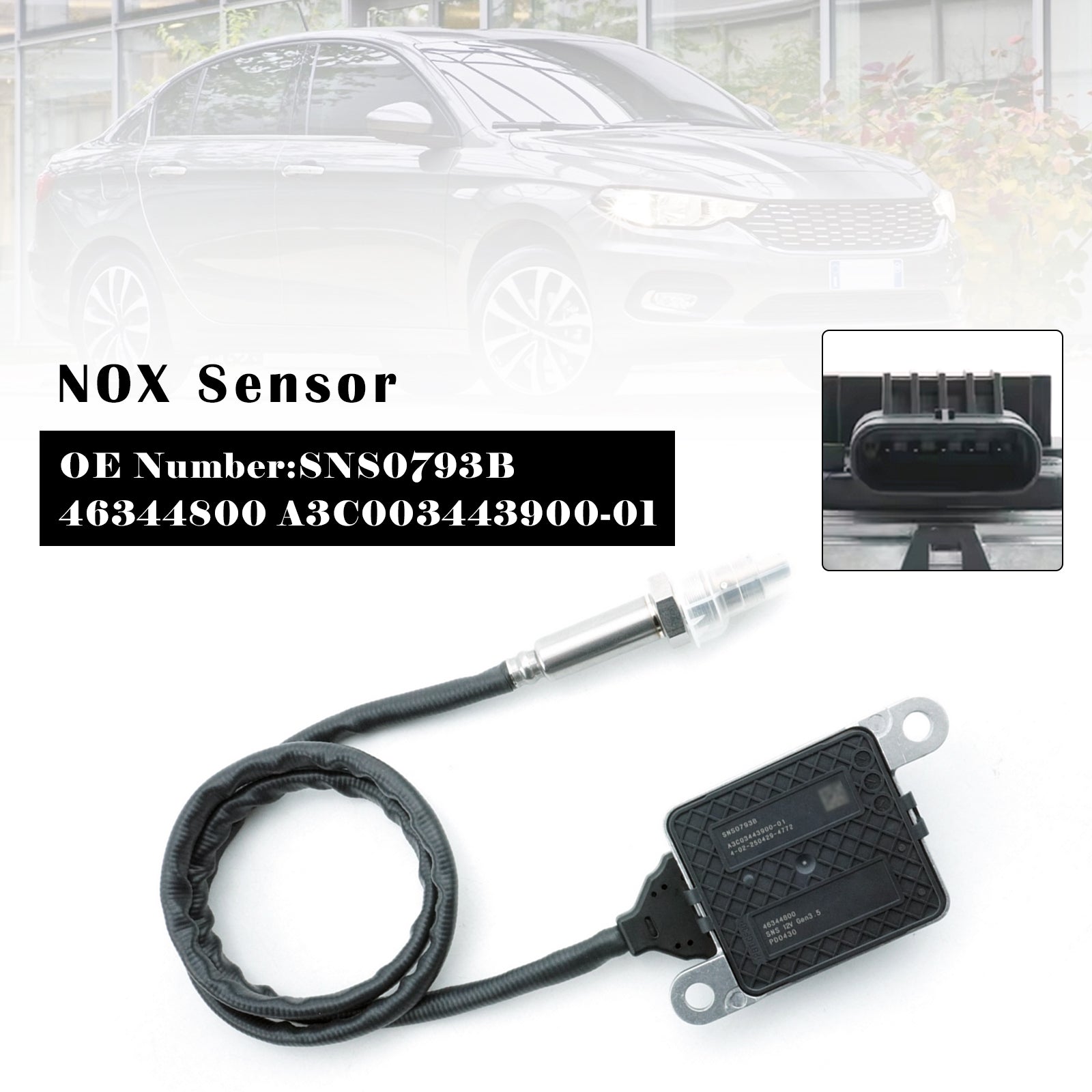 A3C003443900-01 NOX Sensor For Tipo Saloon Hatchback Saloon Estate 2016 46344800