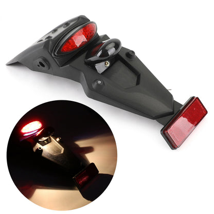 Off-road MX Motocross Dual Sport Pit Dirt Bike LED Rear Fender Brake Tail Light