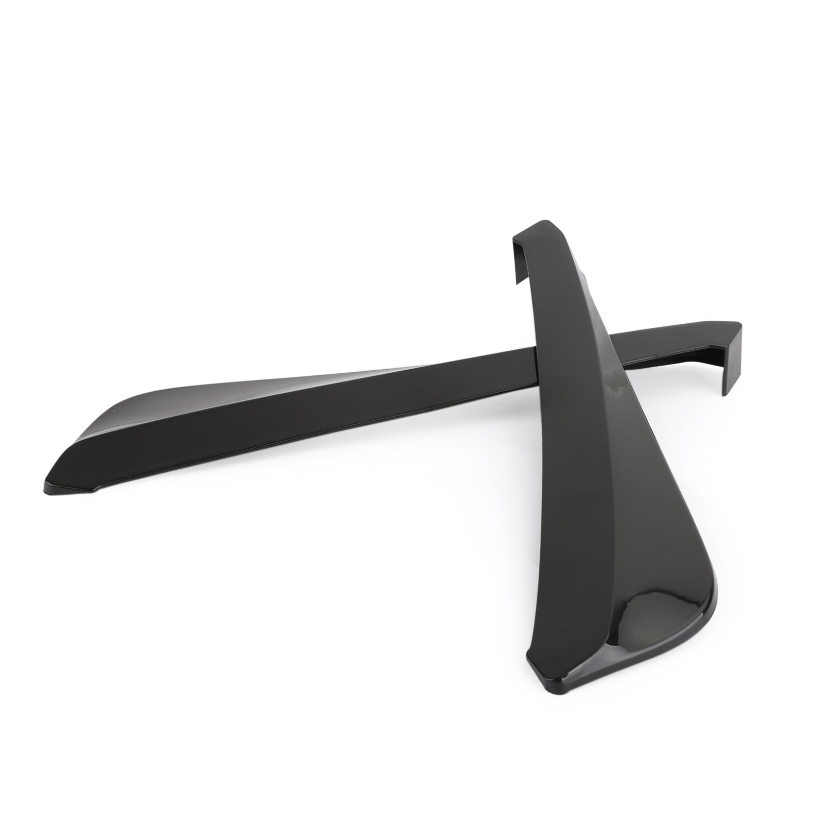 19" Gloss Black Car Rear Bumper Fin Canard Splitter Diffuser Valence Spoiler Lip Generic