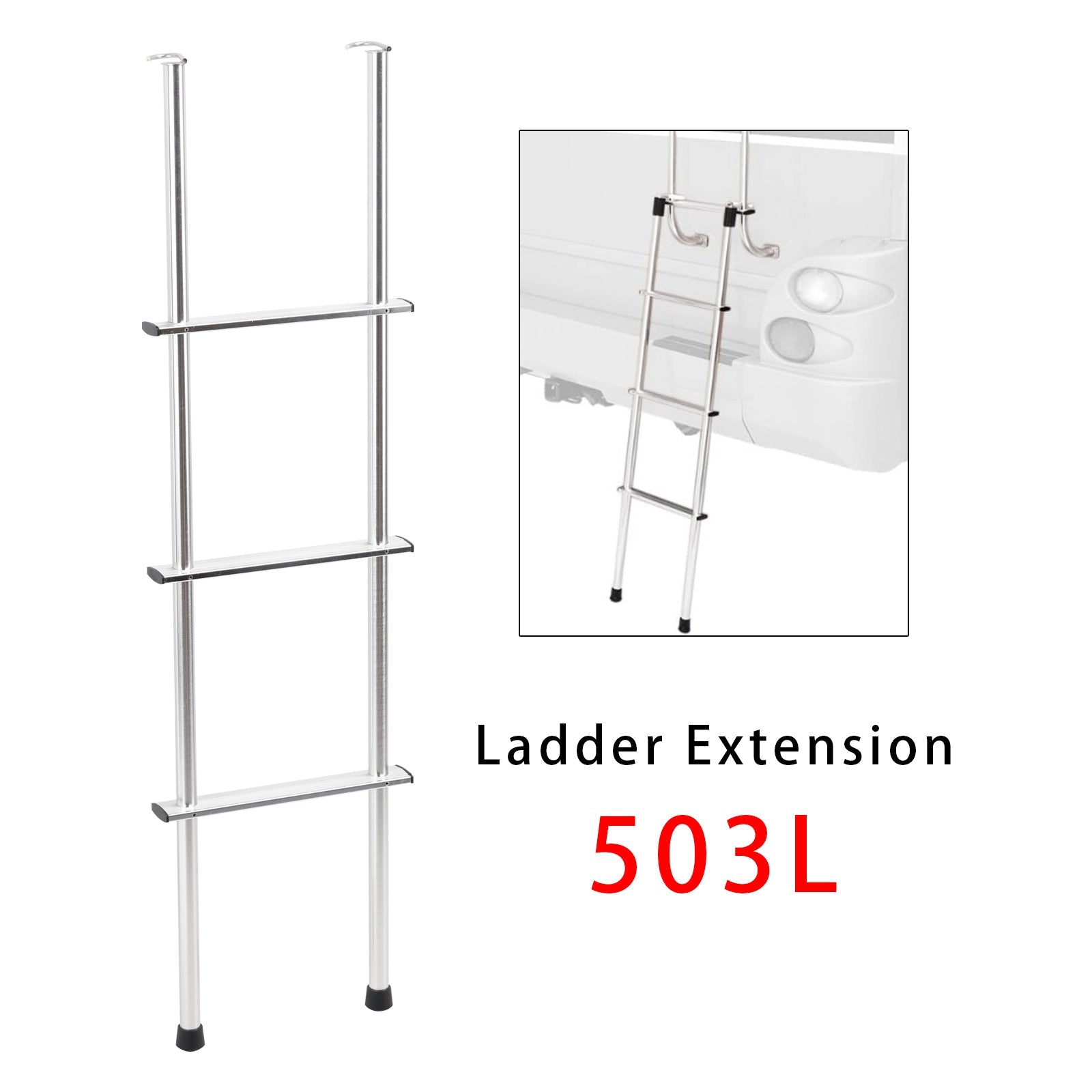 503L 48" Aluminum Universal RV Ladder Extension For all 1" Tube RV Ladders