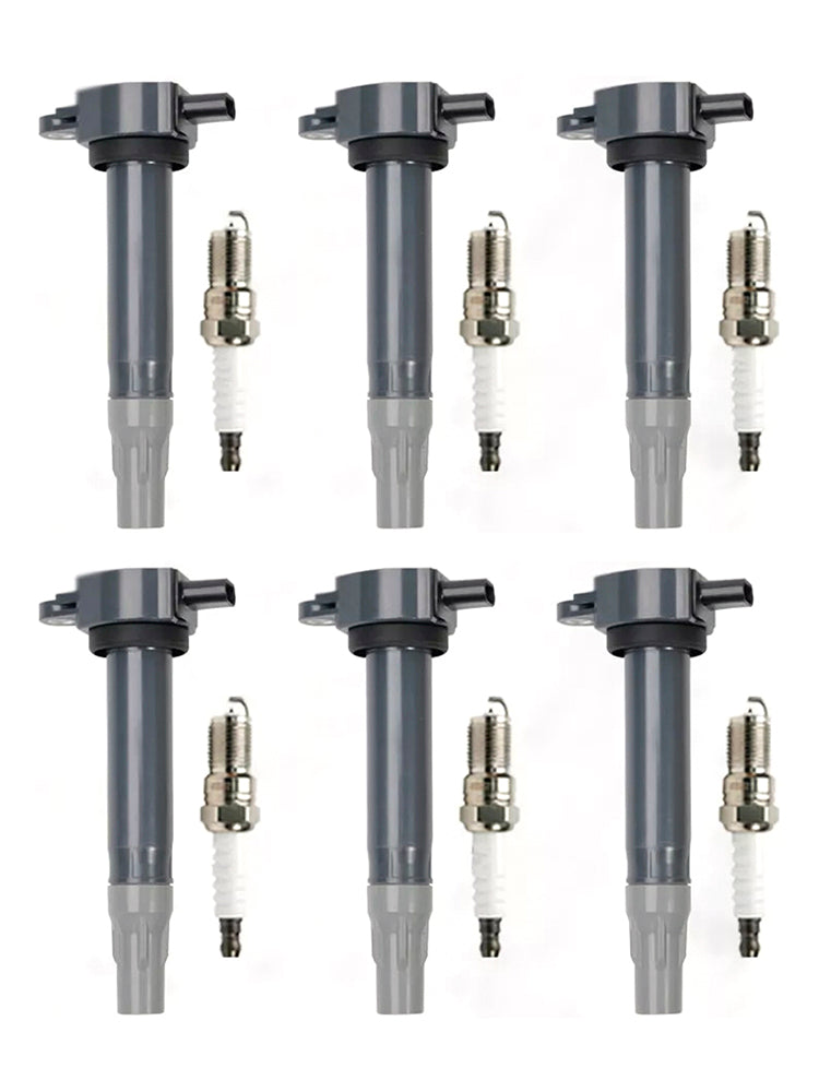 2006-2010 Dodge Charger V6 2.7L 6pcs Ignition Coil & Spark Plugs UF502 4606869 4606869AA