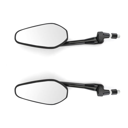 New M10 10mm Left & Right Motorcycle Motorbike Custom Rearview Side Mirrors Generic