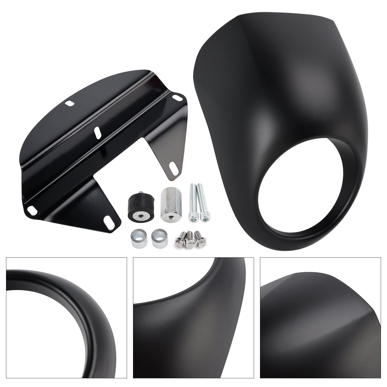 1973-up Sportster Dyna XL 883 1200 FX Headlight Fairing Light Cover
