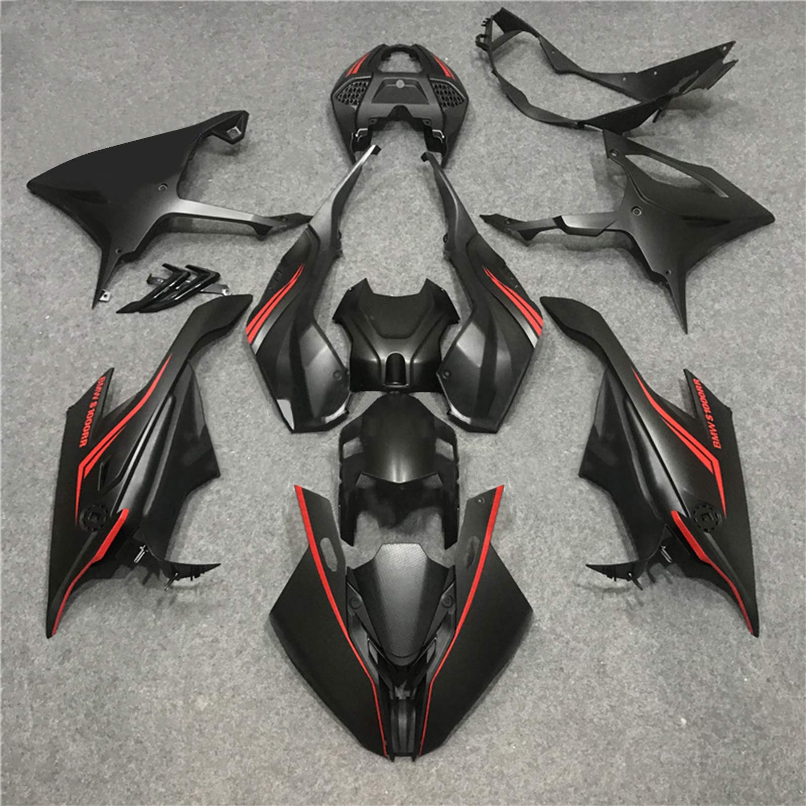 2019-2022 BMW S1000RR Amotopart Injection Fairing Kit Bodywork Plastic ABS #126