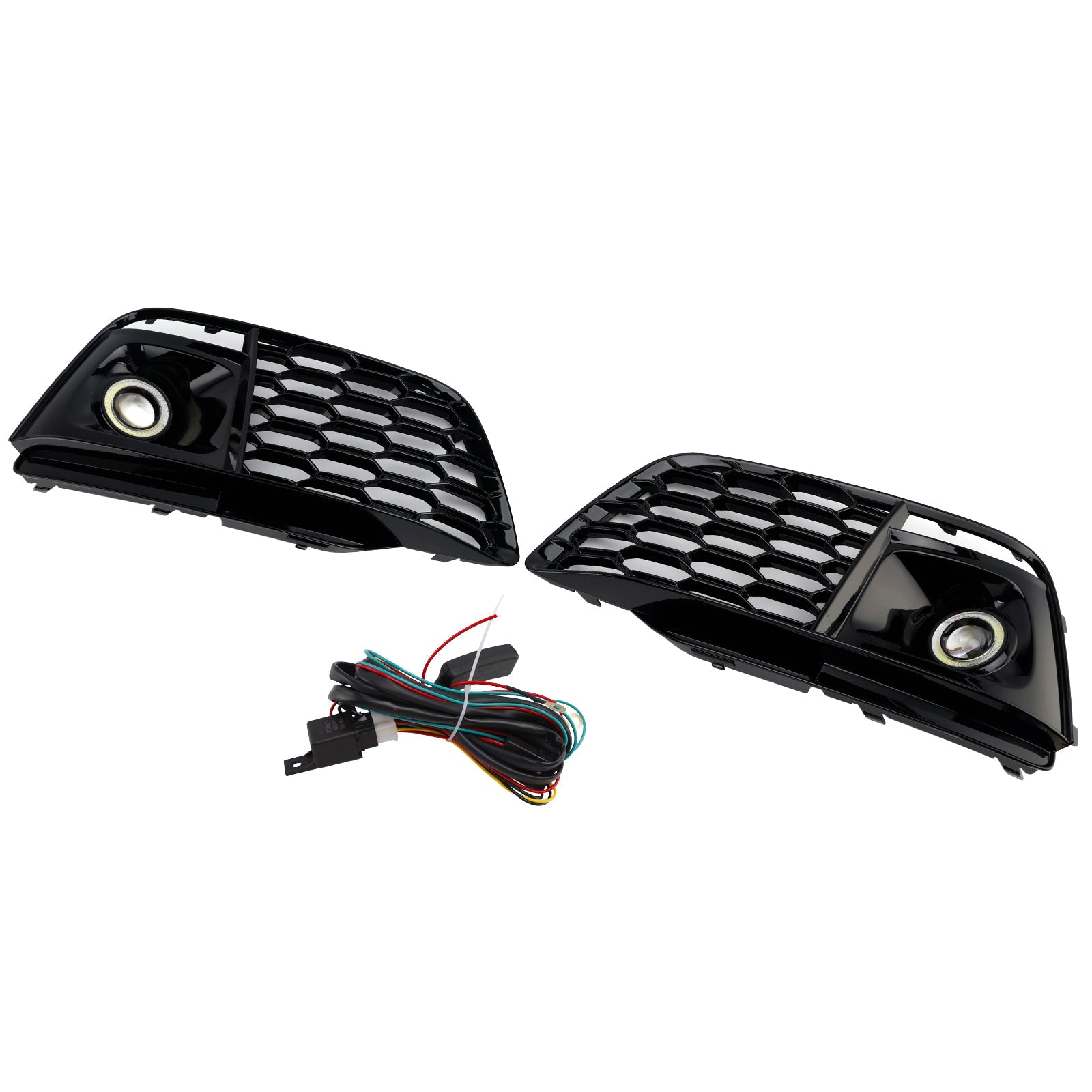 2018-2022 Fit Audi Q5 SQ5 Fog Light Grille Cover 80A807680L Pre-Facelift W/ACC