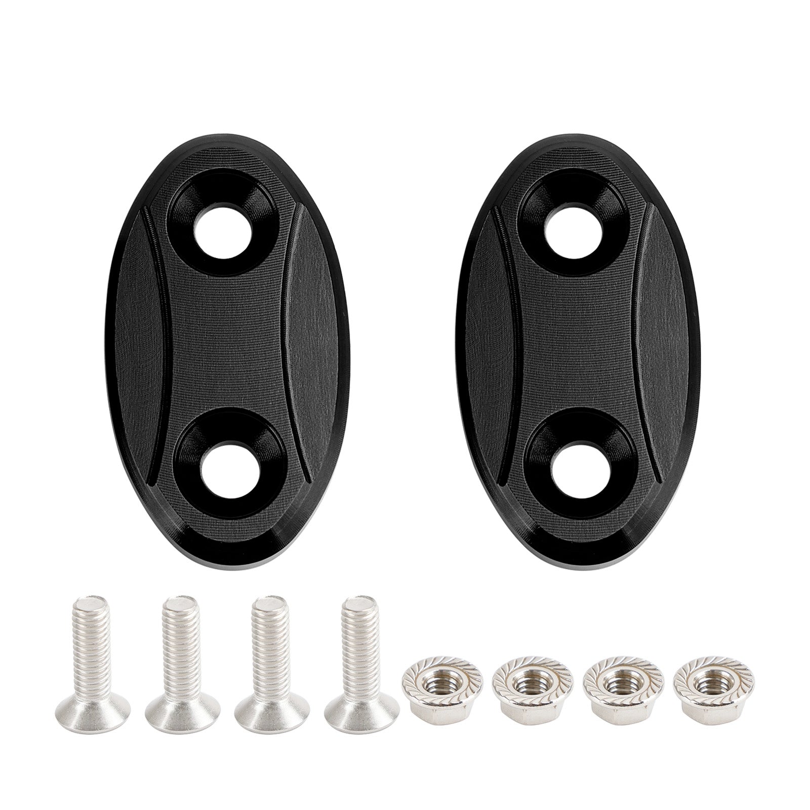 ALU mirror delete blanking block off plates fits Yamaha YZF-R1 of the years 2007-2014