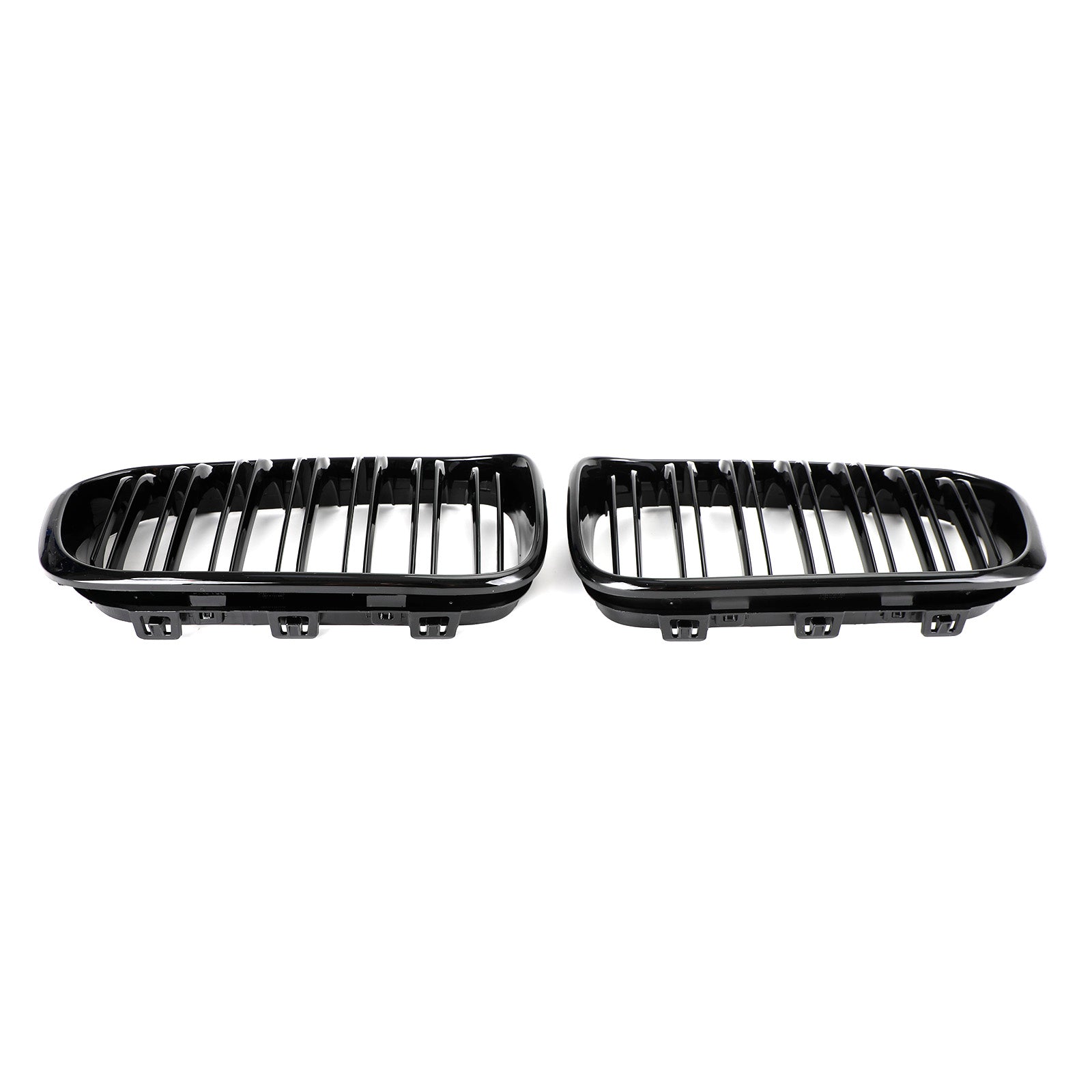 BMW 1 Series 2015-2017 F20 F21 Gloss Black Double Front Kidney Grill Grille
