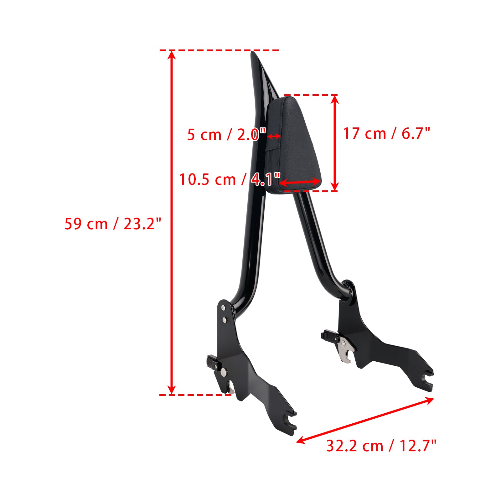 Passenger Sissy Bar Backrest for Softail Fat Bob 114 FXFB/FXFBS Models 2018-Later