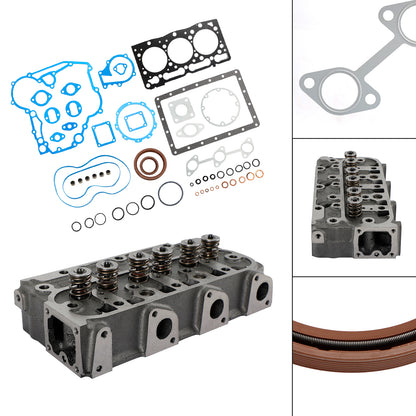 Complete Cylinder Head With Valve Spring & Gasket Kit For Kubota D1105 RTV1100