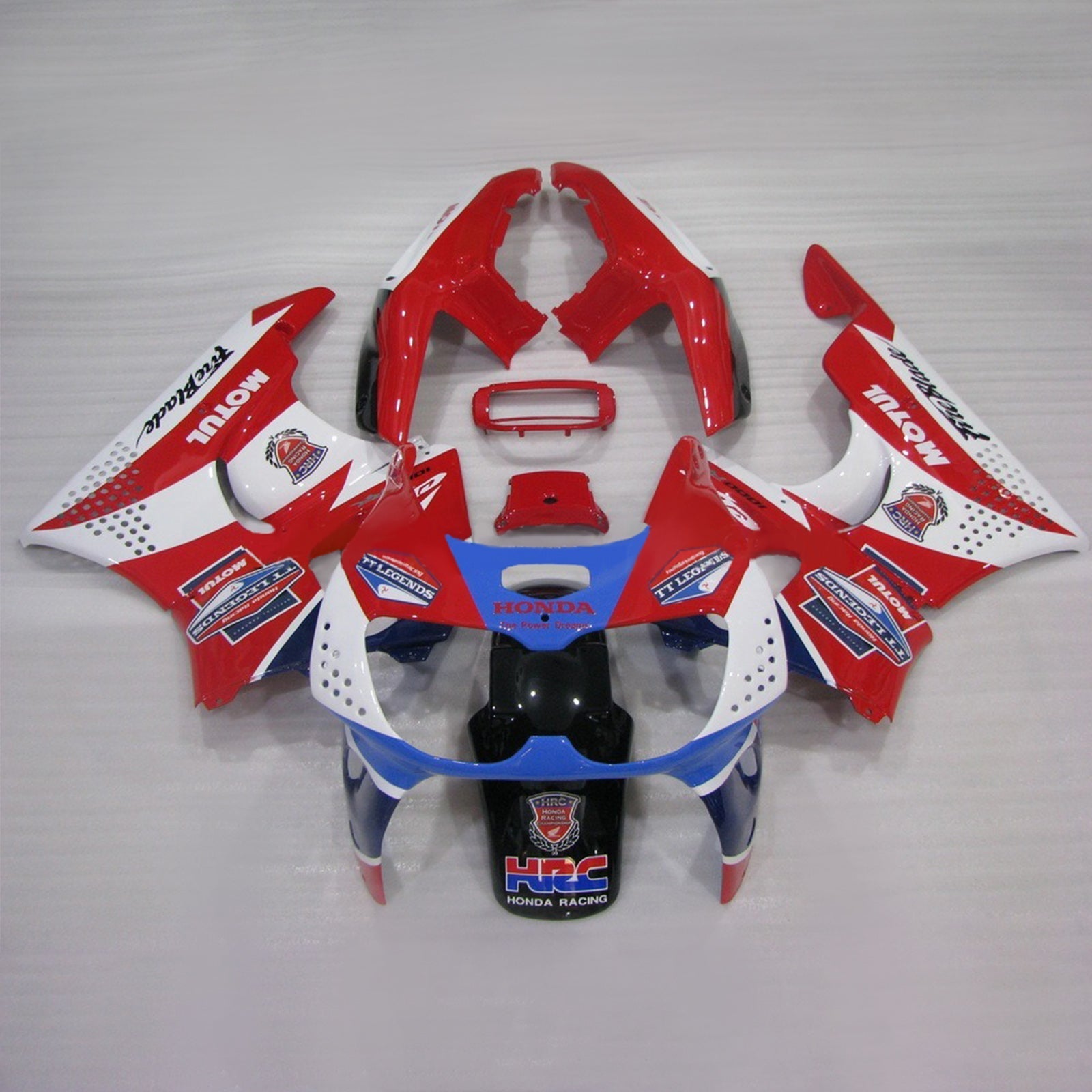 1994-1995 Honda CBR900RR 893 Amotopart Injection Fairing Kit Bodywork Plastic ABS #114